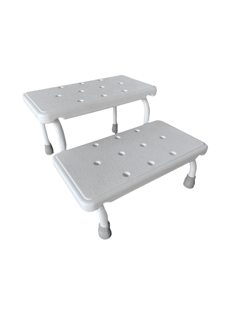 ESCABEL DOS PELDAÑOS METAL/PLASTICO - 1