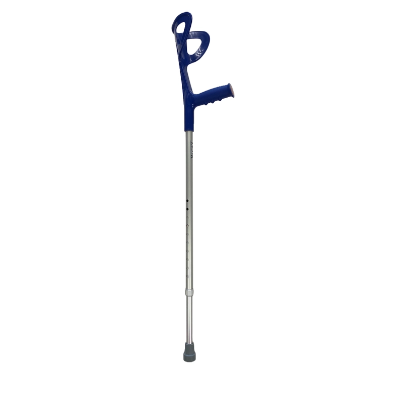 BASTÓN MAXCARE MEC011 MULETA CODERA FIJA EUROPEO AZUL - 1