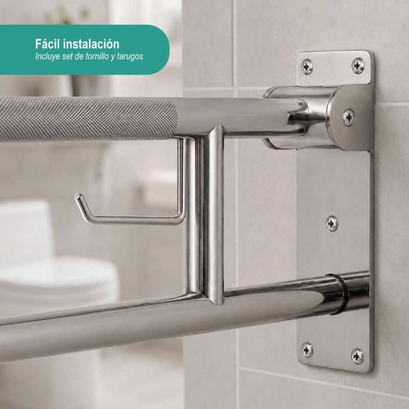 BARRA MAXCARE SUJECIÓN MURO ABATIBLE BAÑO - 3