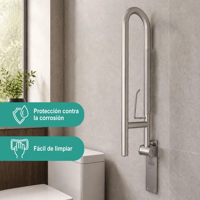 BARRA MAXCARE SUJECIÓN MURO ABATIBLE BAÑO - 5