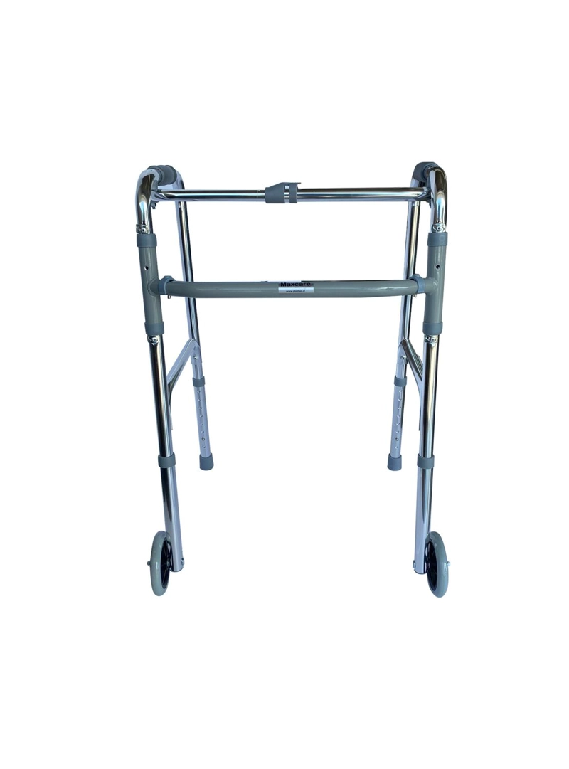 ANDADOR MAXCARE APR020 BURRITO ALUMINIO PLEGABLE CON 2 RUEDAS PASO A PASO - 2
