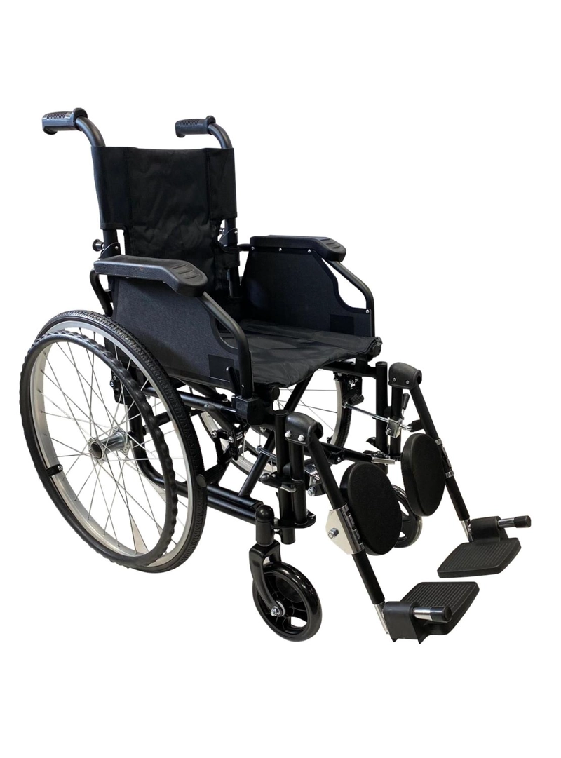 SILLA GLOMED SRN014 RUEDAS PEDIÁTRICA NIÑOS NEGRA ULTRA LIVIANA - 1