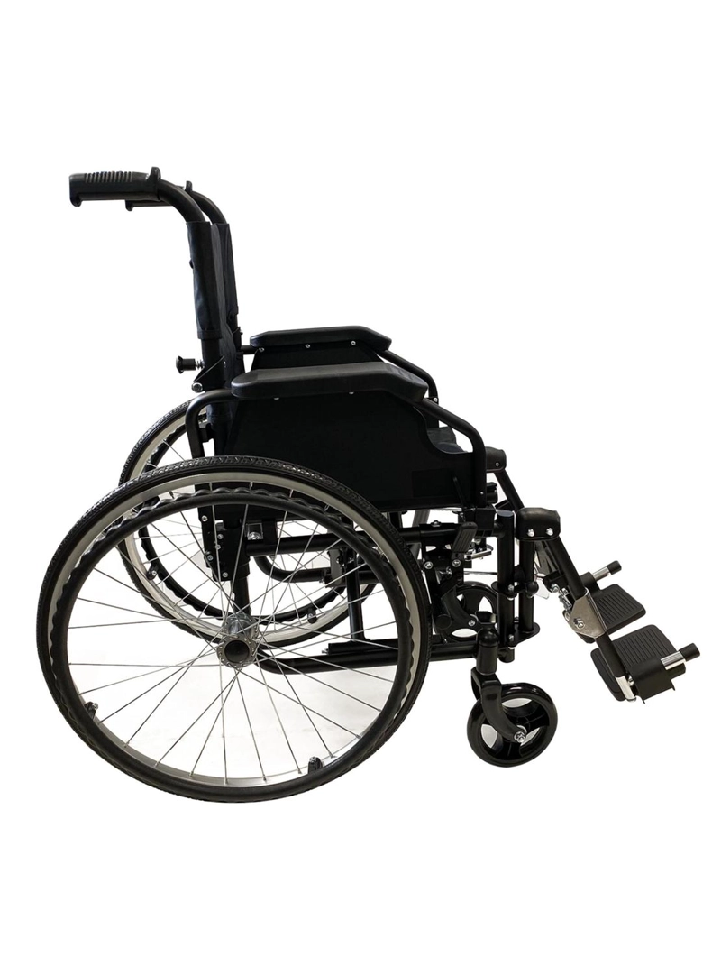 SILLA GLOMED SRN014 RUEDAS PEDIÁTRICA NIÑOS NEGRA ULTRA LIVIANA - 2