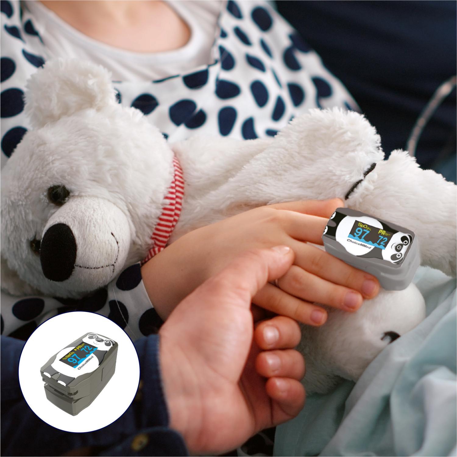 OXÍMETRO CHOICEMMED OXP021 SATURÓMETRO DE PULSO PEDIÁTRICO NIÑO PANDA - 5
