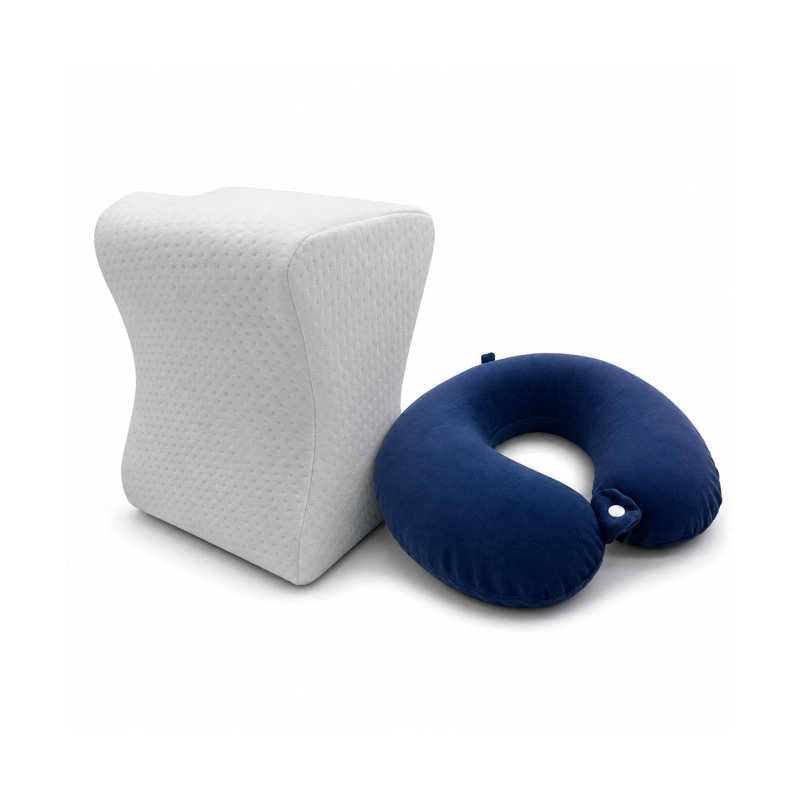 PACK SEPARADOR RODILLAS MAXCARE C-APCARM 25 X 21 CM BLANCO + ALMOHADA CERVICAL - 1