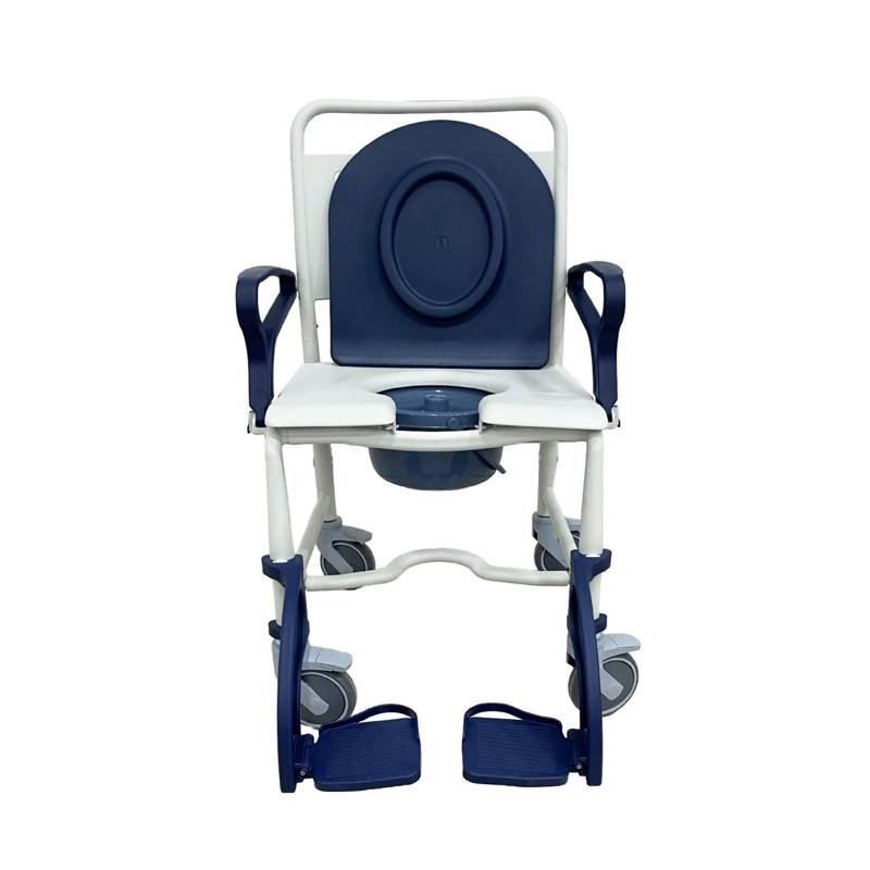 SILLA DE BAÑO DUCHA WC AZUL - HAMBURG - 8