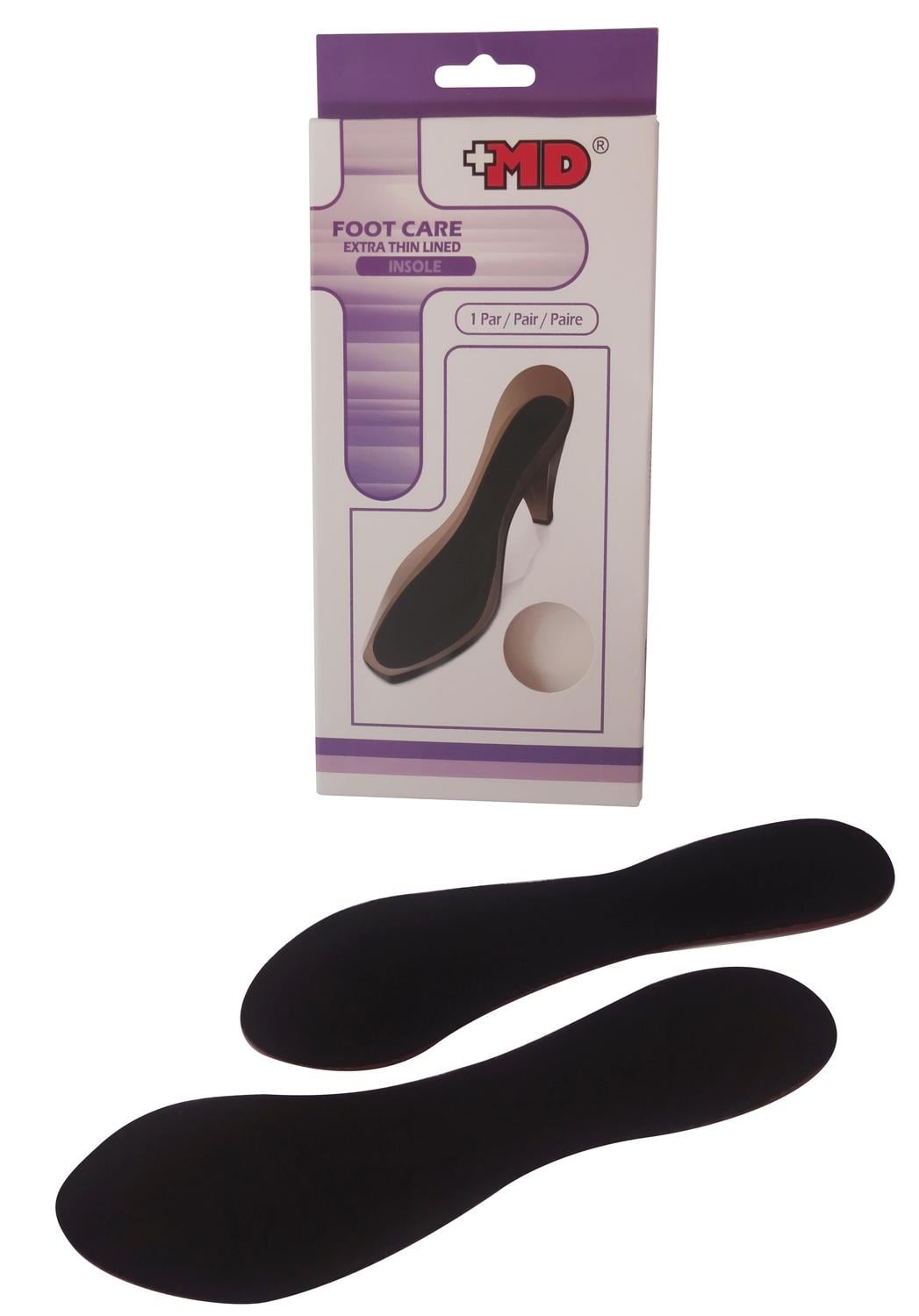 PLANTILLA ADHESIVA ANTIDESLIZANTE PARA ZAPATO NEGRA M - 1