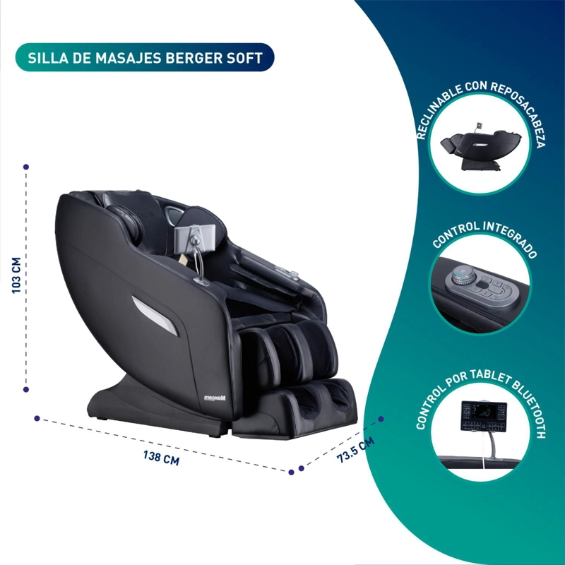 SILLON DE MASAJE SOFT RELAX TOTAL MAXCARE - 3