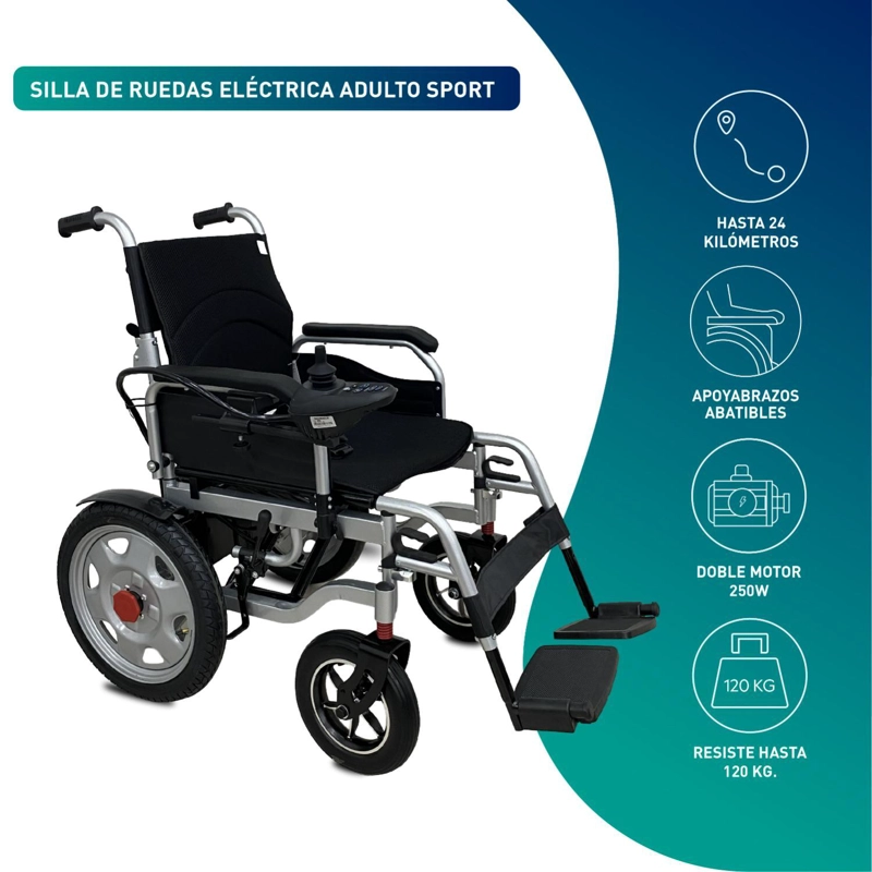 SILLA DE RUEDAS ELE CTRICA ADULTO SPORT - 4