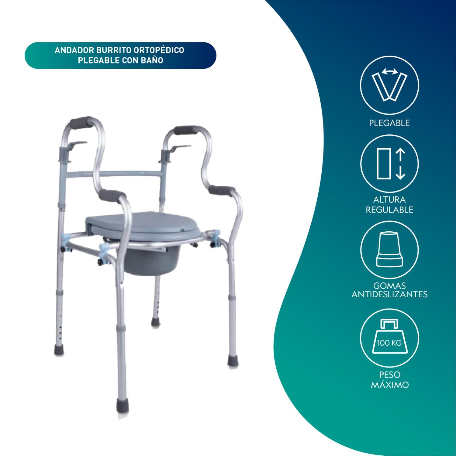 ANDADOR MAXCARE APB010 BURRITO PLEGABLE CON BAÑO 3 EN 1 - 3