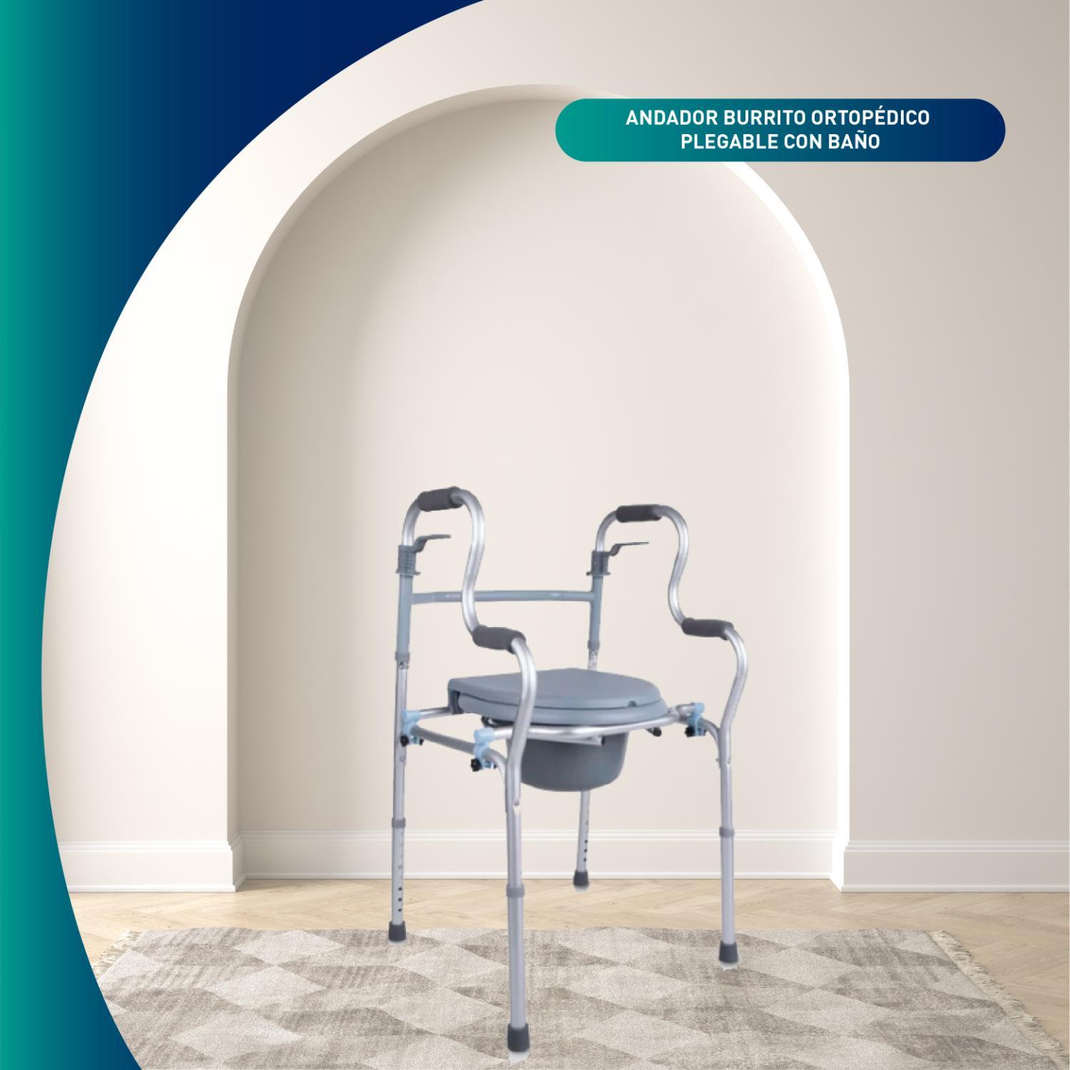 ANDADOR MAXCARE APB010 BURRITO PLEGABLE CON BAÑO 3 EN 1 - 4