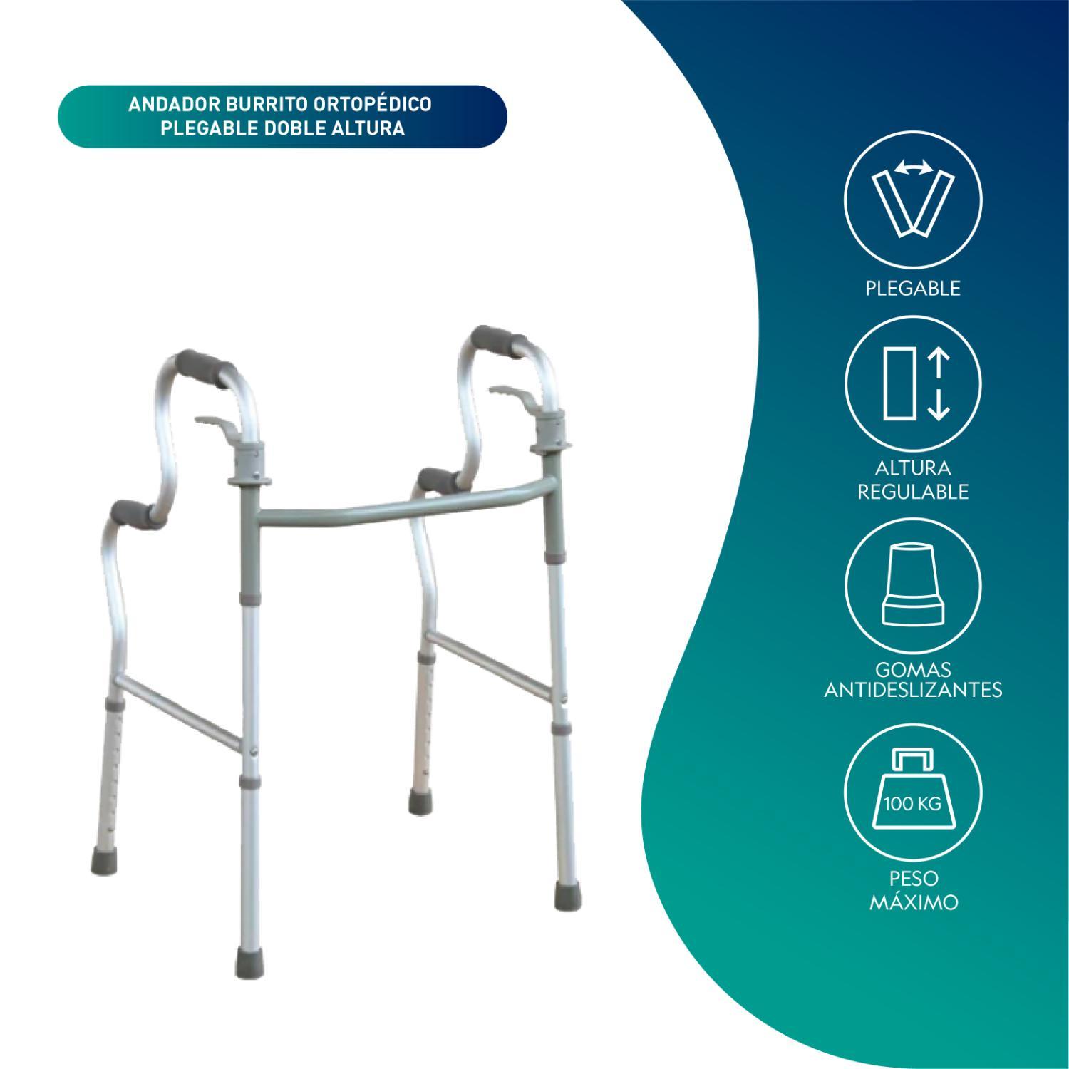 ANDADOR MAXCARE APS020-DA BURRITO PLEGABLE DOBLE ALTURA 2 EN 1 - 3