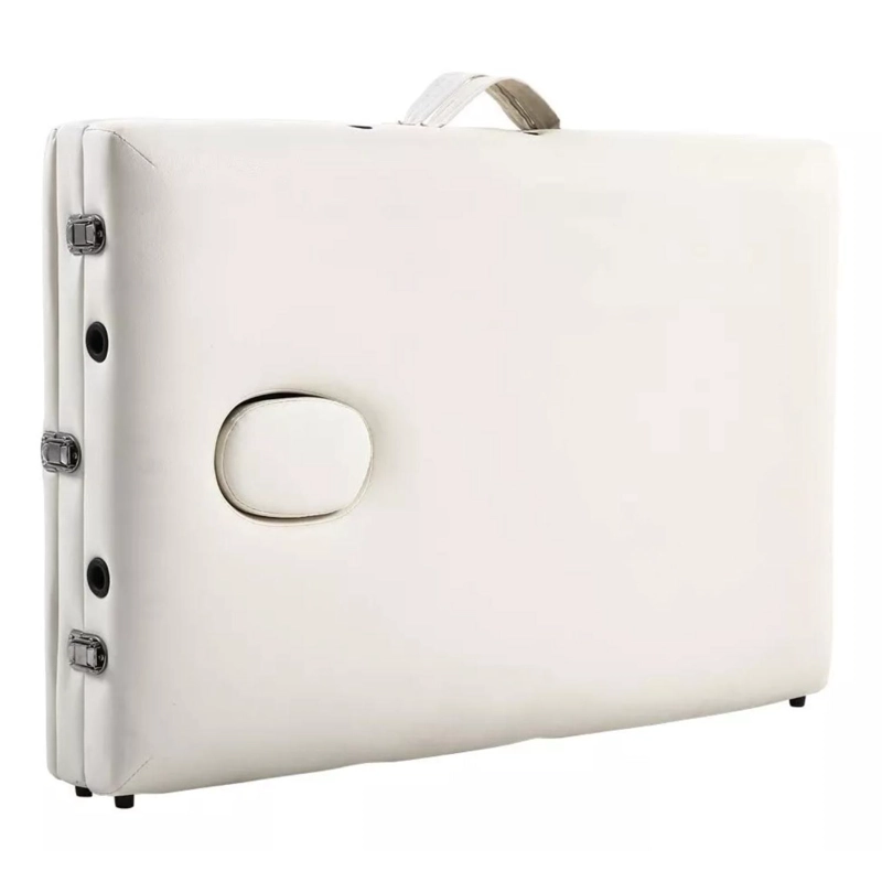 CAMILLA DE MASAJES GLOMED CTM020BL PLEGABLE 3 CUERPOS BLANCA DELUXE - 5