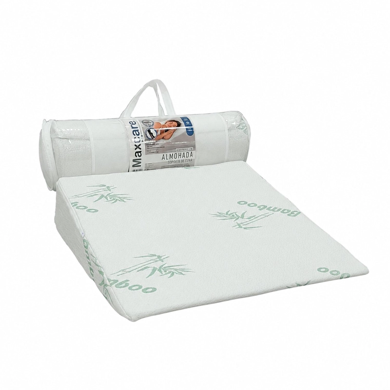 ALMOHADA MAXCARE CREA020 SOPORTE CUÑA ADULTO VISCOELASTICA 64 X 64 X 19 CM BLANCO - 1
