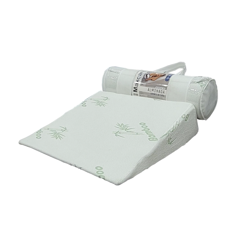 ALMOHADA MAXCARE CREA020 SOPORTE CUÑA ADULTO VISCOELASTICA 64 X 64 X 19 CM BLANCO - 2