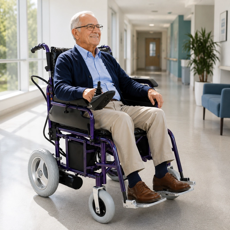 SILLA GLOMED SES020 RUEDAS ELÉCTRICA LIVIANA D2 PRIME - 4