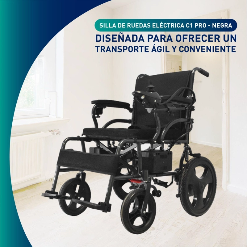 SILLA GLOMED SEB010-N RUEDAS ELÉCTRICA C1 PRO NEGRA - 4