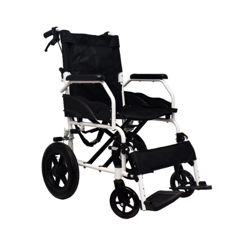 SILLA DE RUEDAS DE TRANSPORTE GERIATRICA ULTRA LIVIANA GRIS - 1
