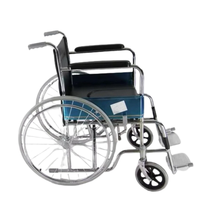 SILLA GLOMED SRF016-B RUEDA BÁSICA PVC CON BAÑO - 4