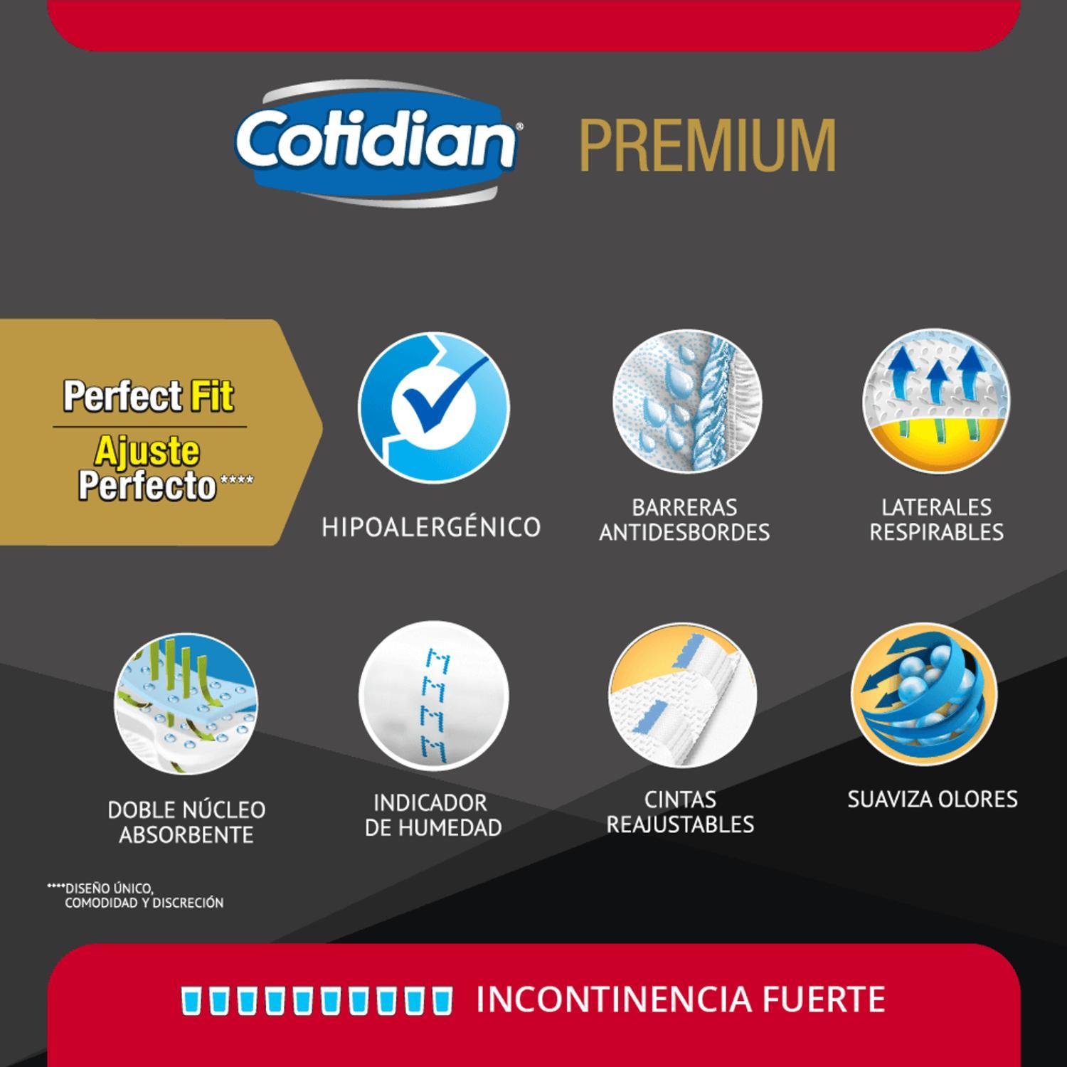 PAÑALES ADULTO COTIDIAN N-PCOPRE010 PAÑAL ADULTO PREMIUM 20 UNID - 3