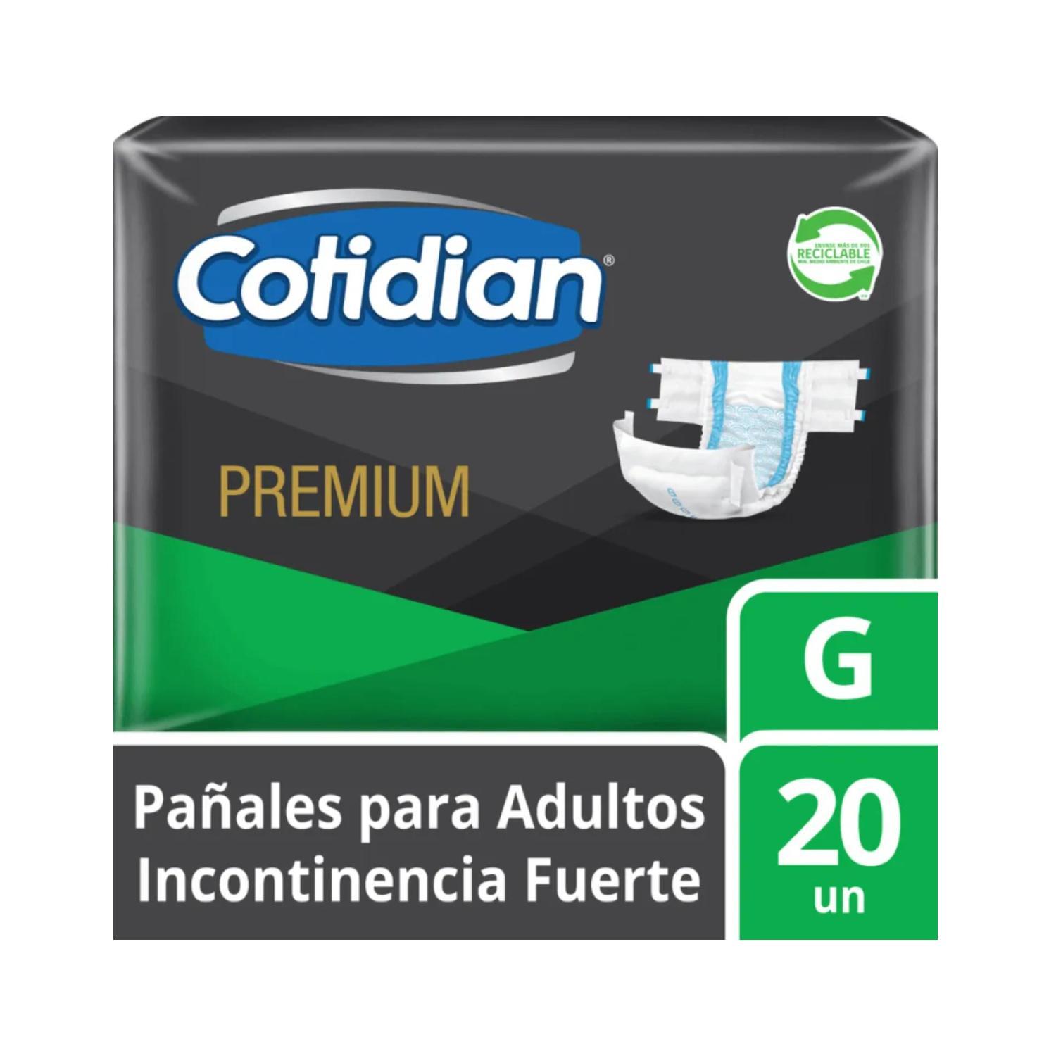 PAÑALES ADULTO COTIDIAN N-PCOPRE020 PAÑAL ADULTO PREMIUM 20 UNID G - 1