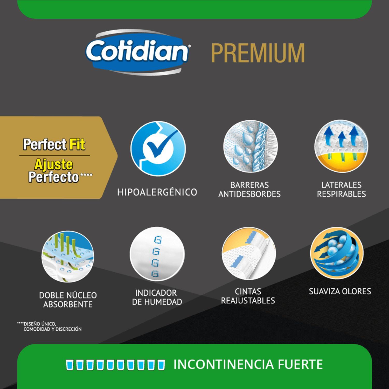 PAÑALES ADULTO COTIDIAN N-PCOPRE020 PAÑAL ADULTO PREMIUM 20 UNID G - 3