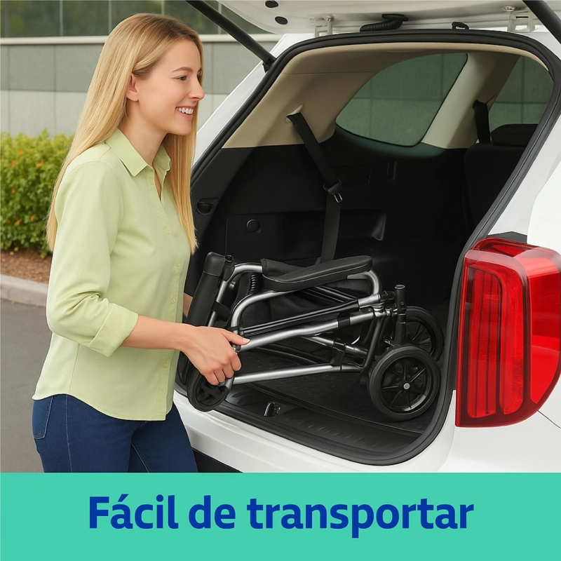 SILLA GLOMED SRT030-B RUEDAS TRASLADO BASIC - 7