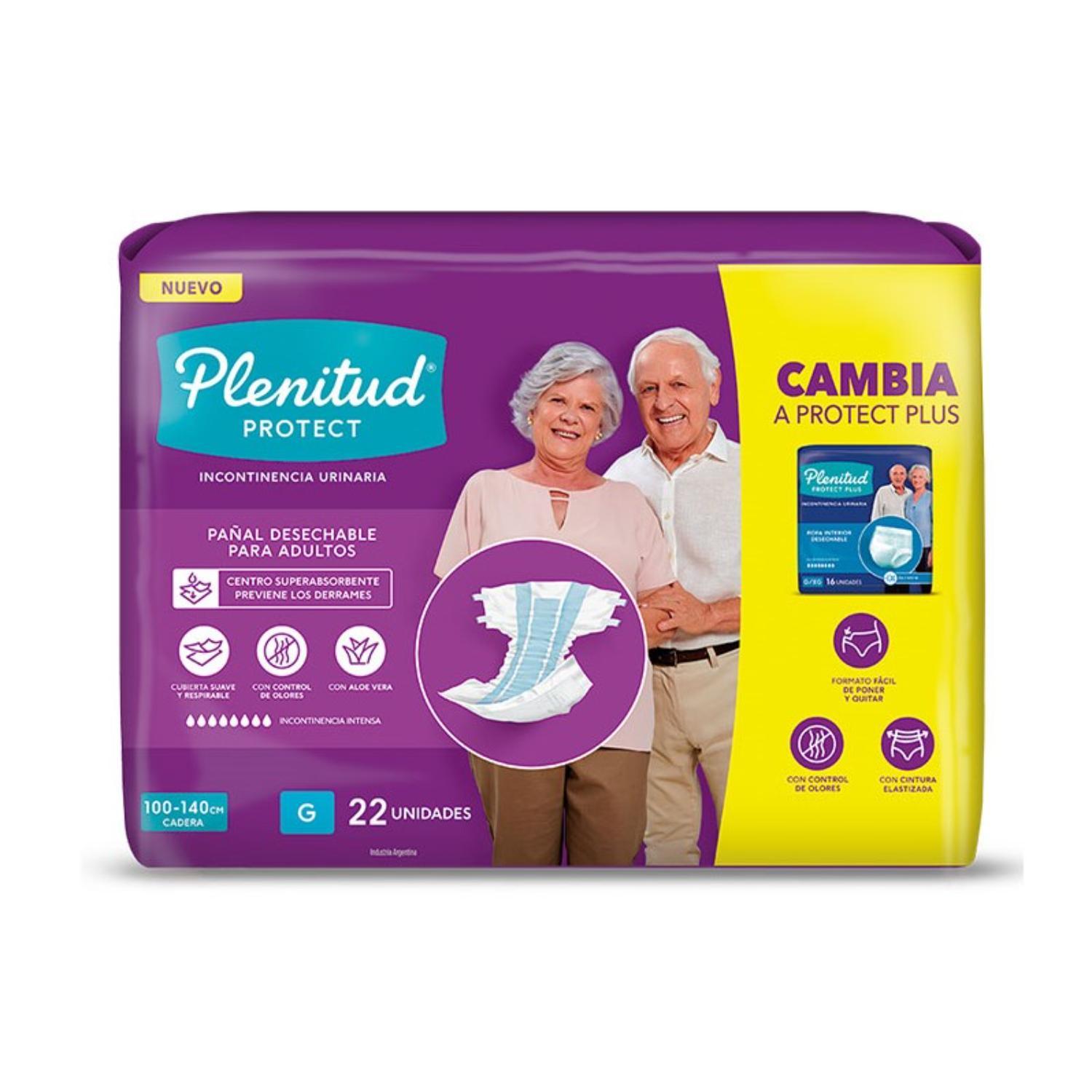 PAÑAL ADULTO PLENITUD 22 UNID G - 1