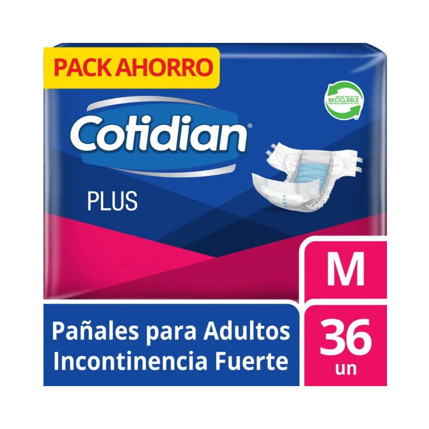 PAÑAL ADULTO COTIDIAN PLUS 36 UNID M - 1