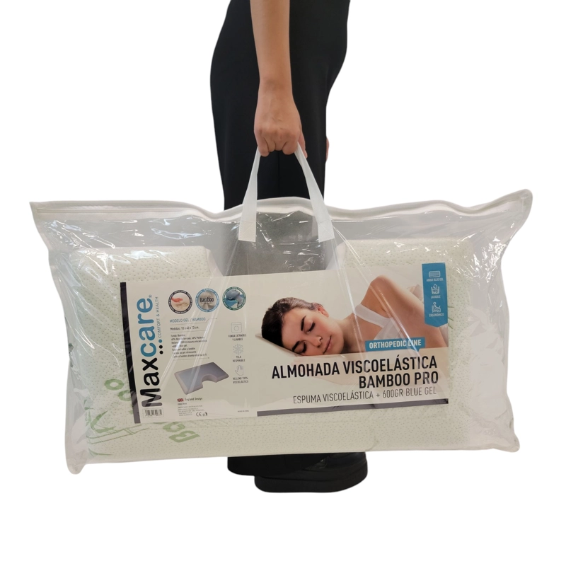 ALMOHADA VISCOELASTICA GEL BAMBOO PRO 73X40X10CM - 7