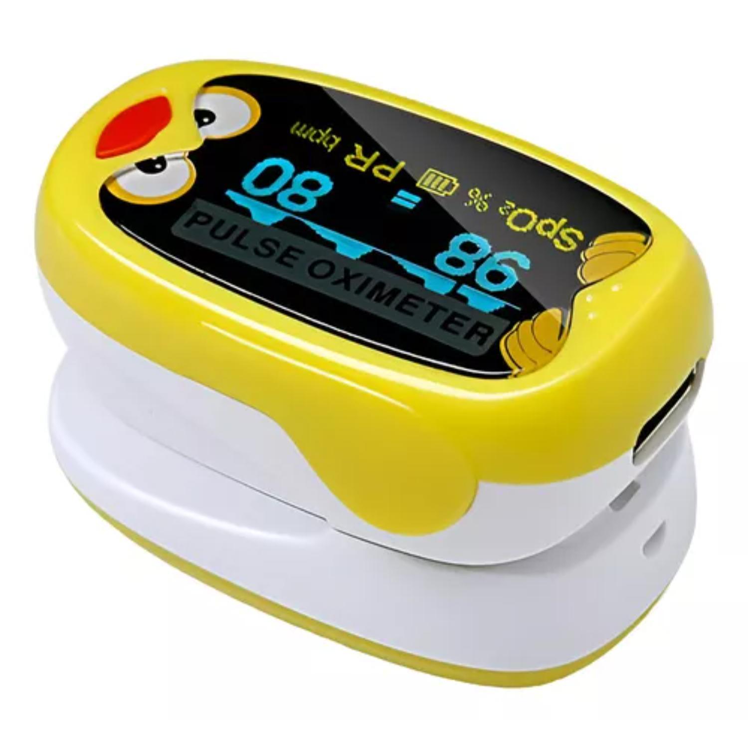 OXIMETRO SATUROMETRO DE PULSO PEDIATRICO AMARILLO - 1