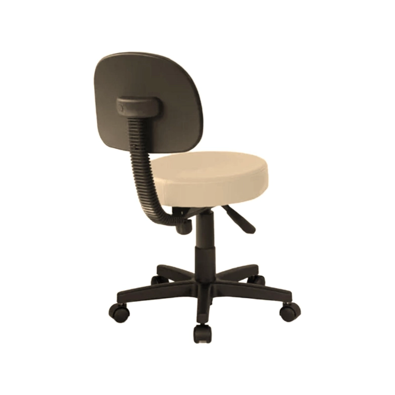PISO TABURETE CONSULTA MEDICA CON RESPALDO - BEIGE - 2