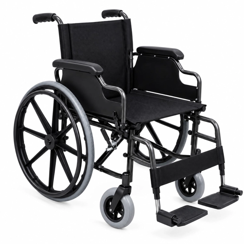 SILLA DE RUEDAS ESTANDAR DESMONTABLE ABATIBLE STRONG - 1