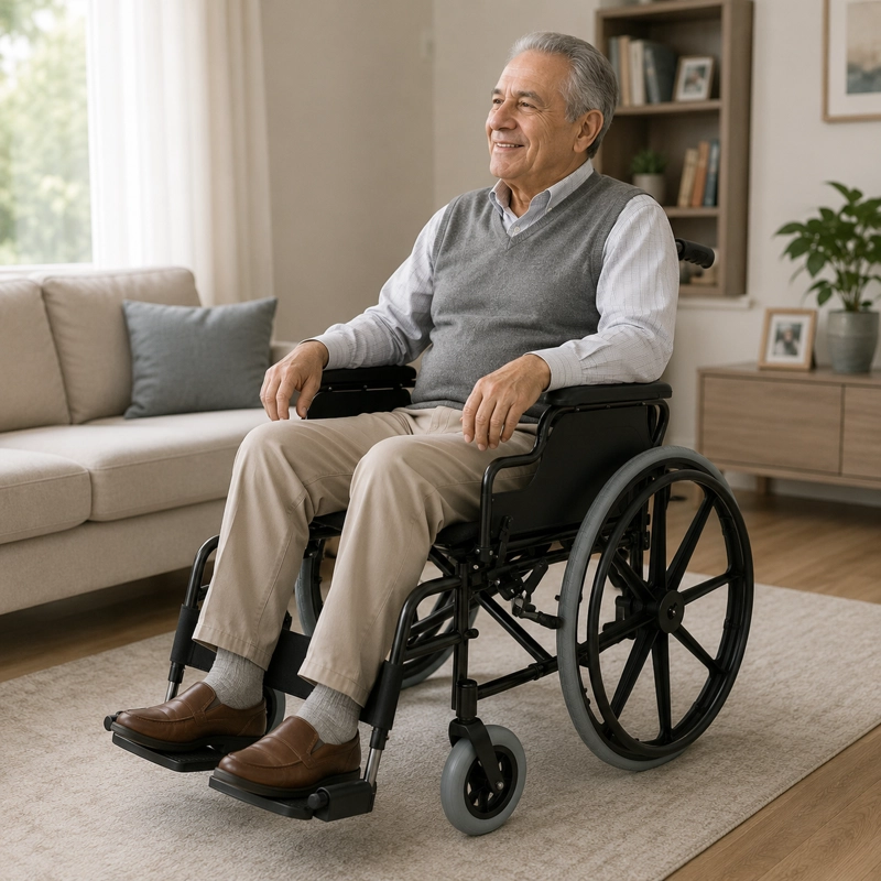 SILLA DE RUEDAS ESTANDAR DESMONTABLE ABATIBLE STRONG - 4