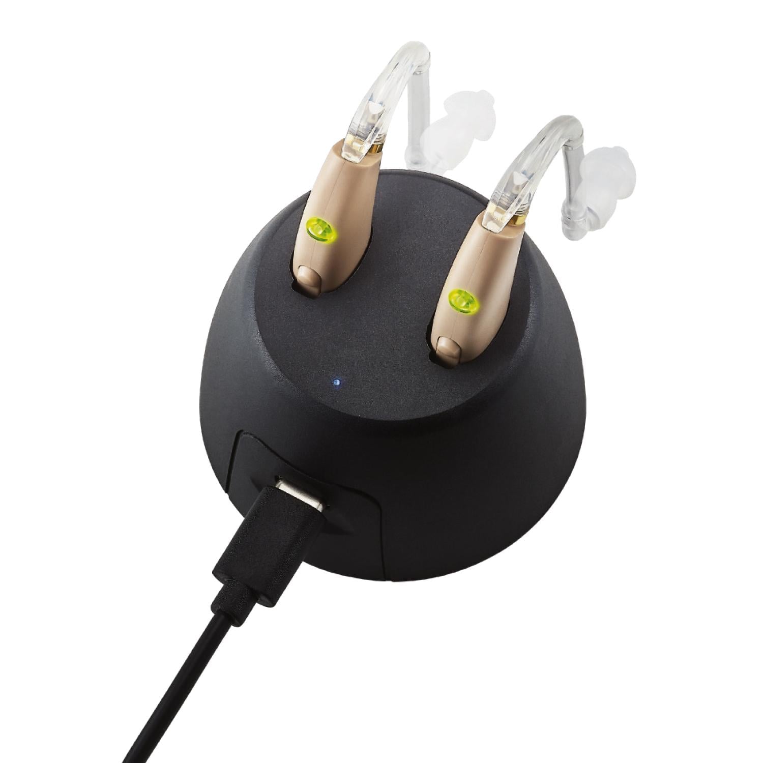AMPLIFICADOR AUDITIVO AUDIFONO SORDERA SEVERA DOBLE RECARGABLE - 5