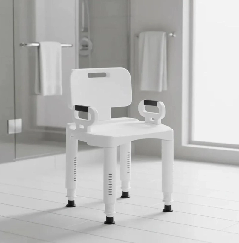 SILLA DE BAÑO DUCHA CON ALTURA REGULABLE - 2