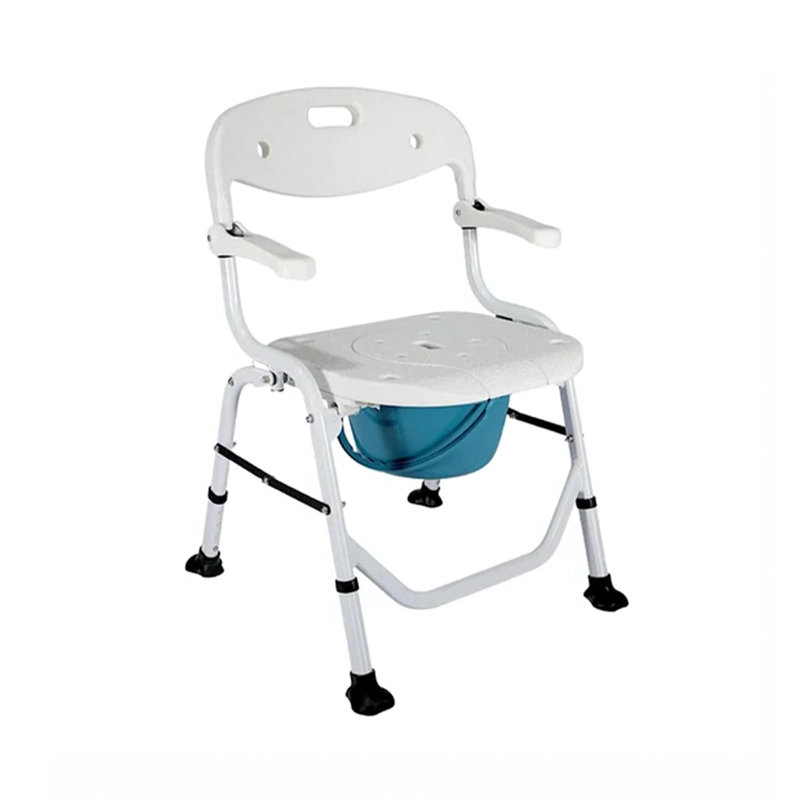 SILLA DE DUCHA BAÑO PLEGABLE 3 EN 1 ALUMINIO - 1