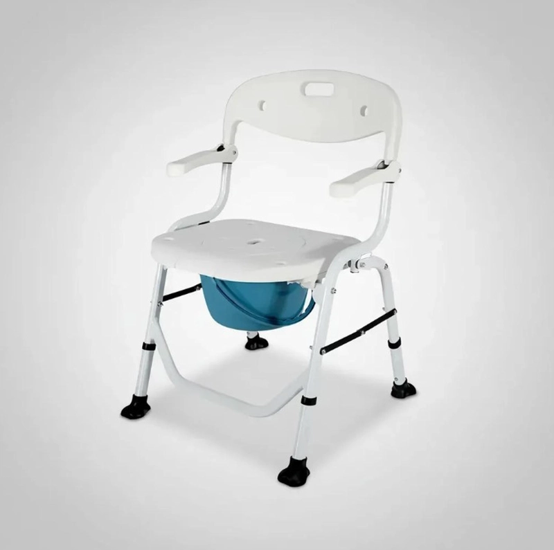 SILLA DE DUCHA BAÑO PLEGABLE 3 EN 1 ALUMINIO - 6