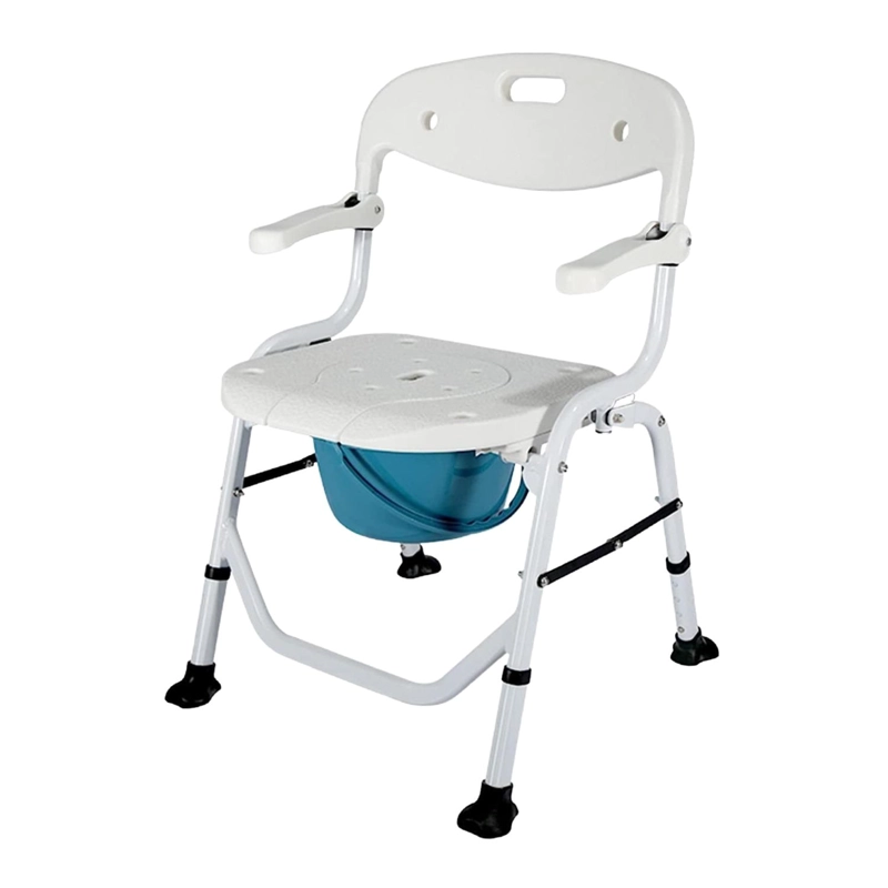 SILLA DE DUCHA BAÑO PLEGABLE 3 EN 1 ALUMINIO - 8
