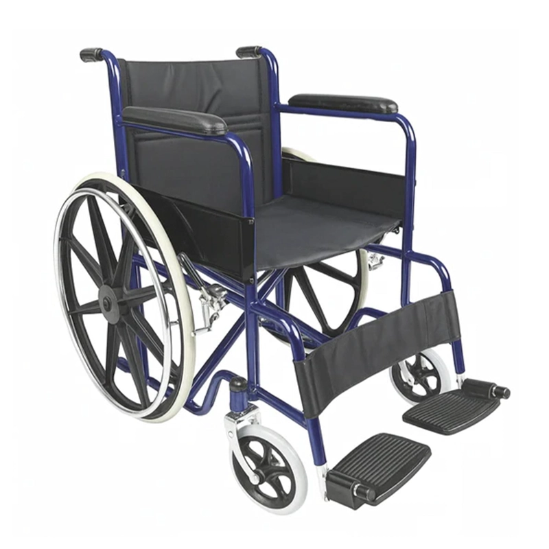 SILLA DE RUEDAS CRUCETA DOBLE DE ACERO - 1