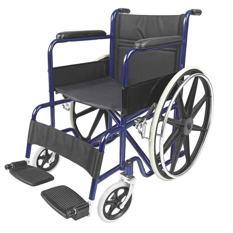 SILLA DE RUEDAS CRUCETA DOBLE DE ACERO - 2