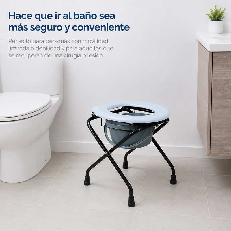 BAÑO PORTATIL PISO WC PLEGABLE PORTATIL ESTANDAR - 4