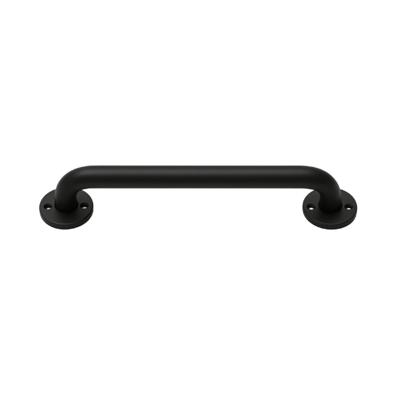 BARRA SEGURIDAD BAÑO ACERO INOXIDABLE 60 CM - NEGRA - 1