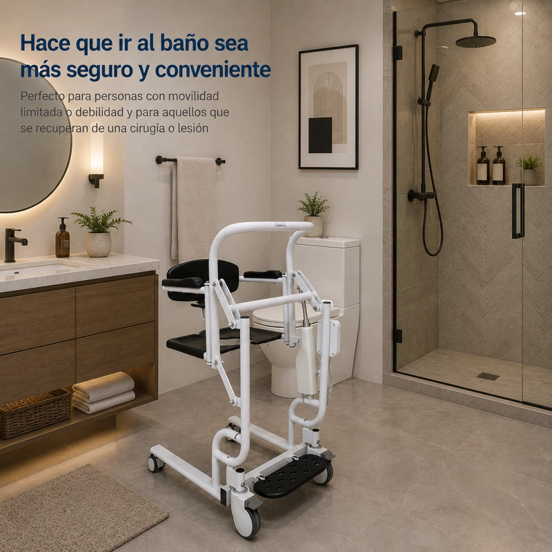 SILLA DE TRANSFERENCIA PARA BAÑO ELE CTRICA - 4