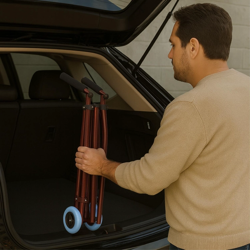 ANDADOR DE ALUMINIO COMPACTO CON RUEDAS - 5