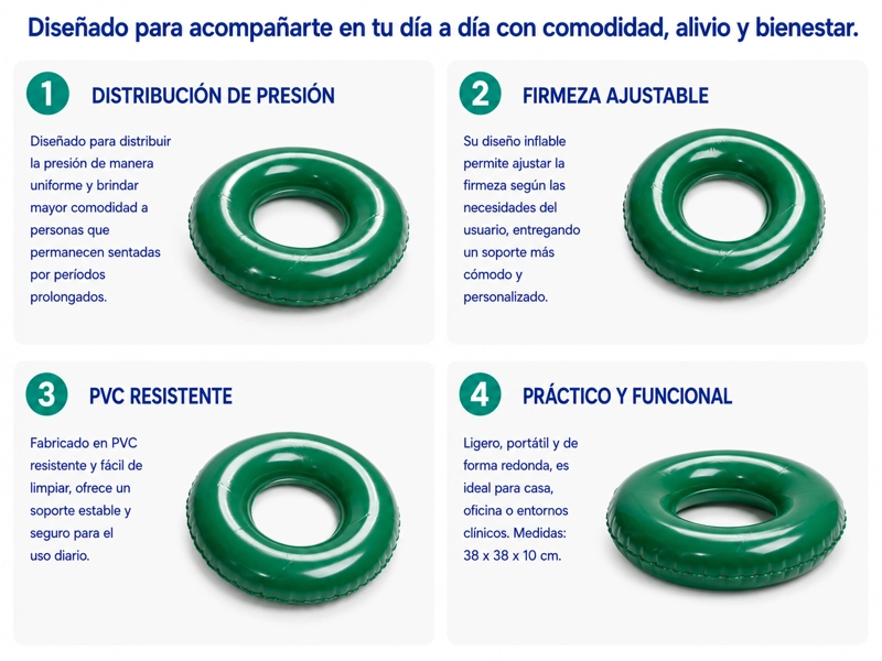 COJIN INFLABLE ANTIESCARAS REDONDO - 3