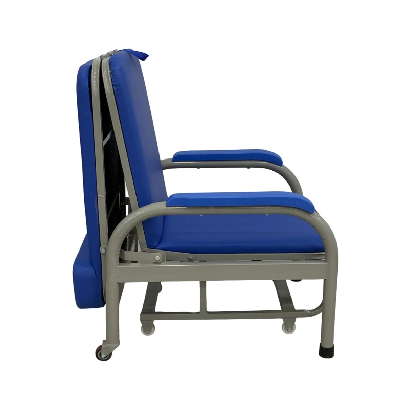 SILLA CAMA DE ACERO PARA ACOMPAÑANTE - 5
