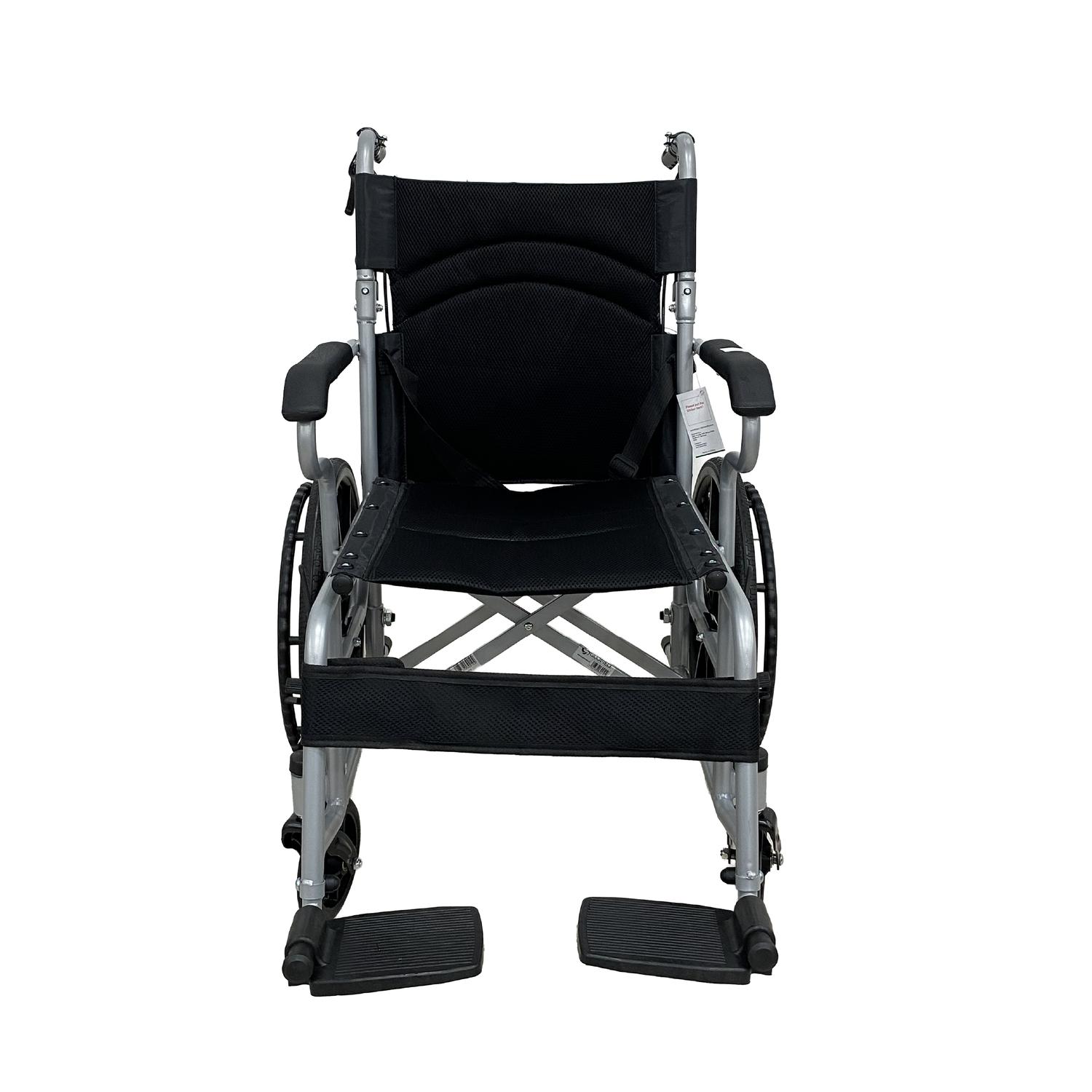 SILLA DE RUEDAS PLEGABLE LIGERA DE ACERO - 4