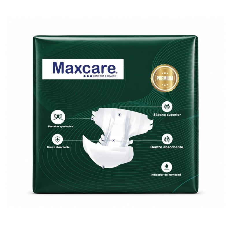 PAÑAL ADULTO MAXCARE PUREGUARD PREMIUM TALLA L - 8 UNIDADES - 3