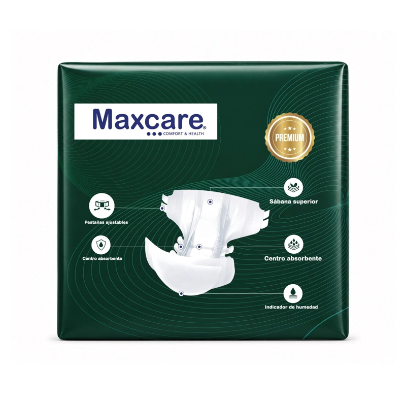 PAÑAL ADULTO MAXCARE PUREGUARD PREMIUM TALLA M - 8 UNIDADES - 3